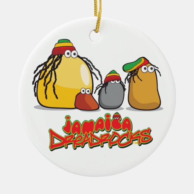 Jamaika DreadRocks Keramikornament (Vorne)