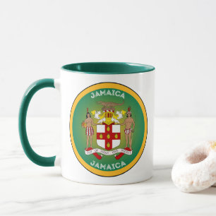 Jamaika-Erbe-Emblem Tasse