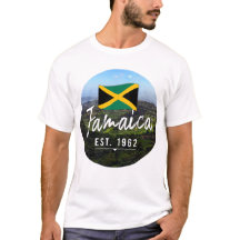 "Jamaika Est. 1962" Blue Mountains mit Flagge
