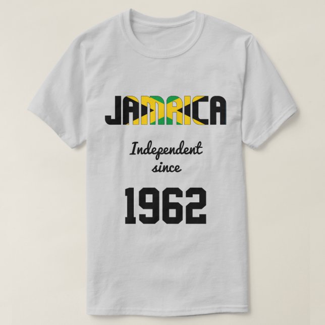 Jamaika Flag Independence Celebration T-Shirt (Design vorne)