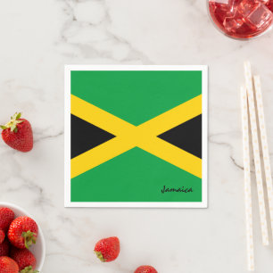 Jamaika Flag Party Fashion / Sportfans Serviette