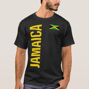 Jamaika-Flagge Athletik-Fußball Sports Jersey  T-Shirt