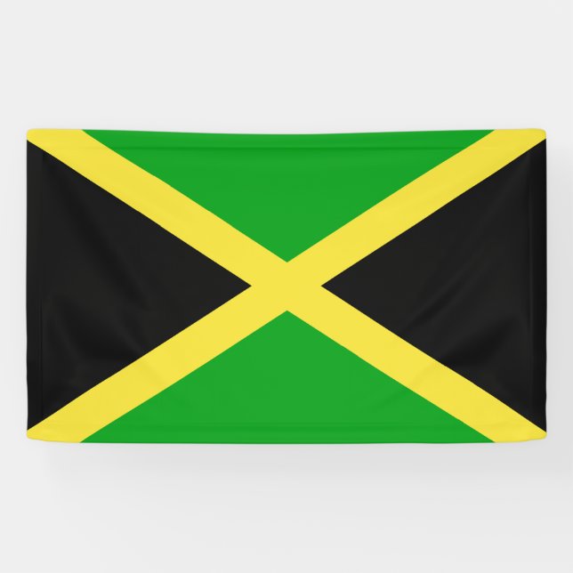 Jamaika-Flagge Banner (Horizontal)