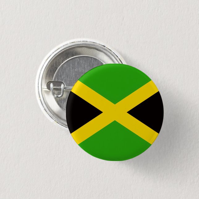 Jamaika-Flagge-Button Jamaikanischer Stolz Button (Vorne & Hinten)