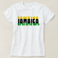 Jamaika-Flagge färbt jamaikanischen Streifen-T -