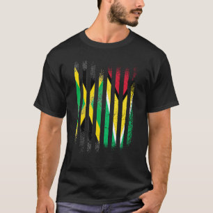 Jamaika Flagge Guyana Grown Country Flags Streifen T-Shirt