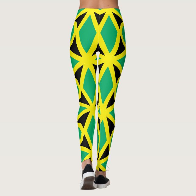 Jamaika-Flagge Leggings (Rückseite)