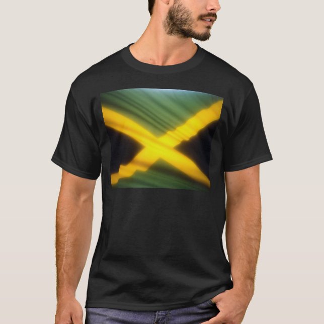 Jamaika-Flagge T-Shirt (Vorderseite)