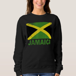 Jamaika-Flagge Vintage Jamaikanische Nationalität Sweatshirt