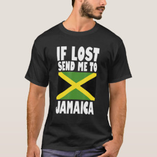 Jamaika-Flaggen-Design Wenn verloren, schicken Sie T-Shirt