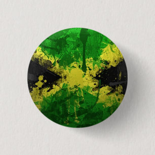 Jamaika-Flaggenfarbe 2 Button