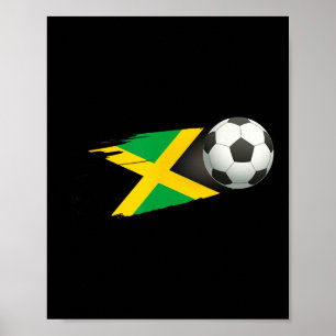 Jamaika Footll Ll Jamaika-Flaggen-Trikot - Jamaika Poster