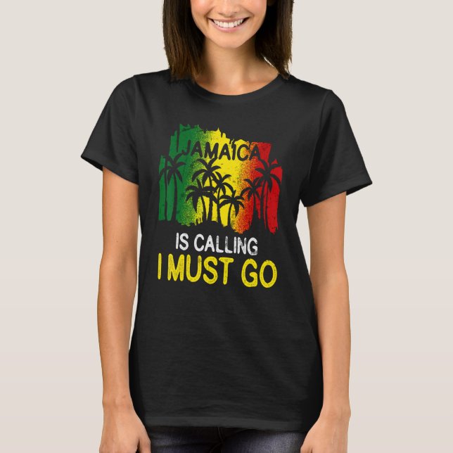 Jamaika fordert mich auf, Wiedersehen Friend Famil T-Shirt (Vorderseite)