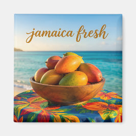Jamaika frische Mango am Meer Magnet