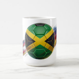Jamaika-Fußball   Stadionfertig   Fan-Ausrüstung Kaffeetasse