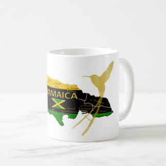 Jamaika-Gemeinde-Farbgoldsummenvogel-Tasse Kaffeetasse