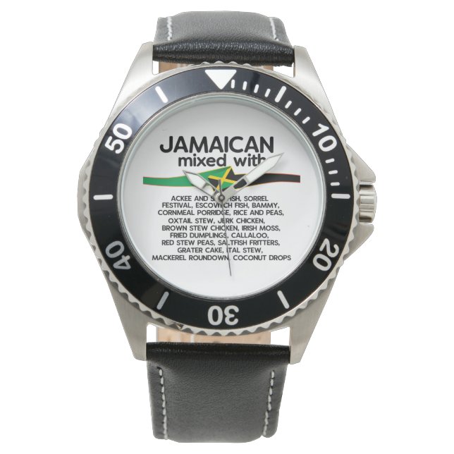 Jamaika gemischt mit Jamaika Armbanduhr (Vorderseite)