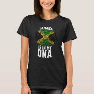Jamaika ist in meiner DNA-Flagge & Fingerabdruck T-Shirt