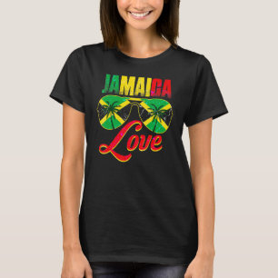 Jamaika Jamaica Flag Karibische Urlaubsregion T-Shirt