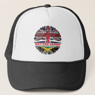 Jamaika Jamaica Uk Vereinigtes Königreich British  Truckerkappe