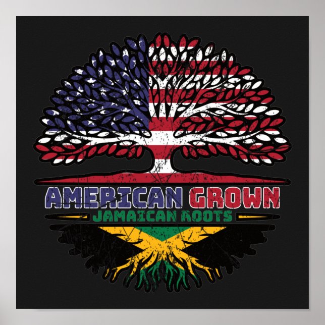 Jamaika Jamaica US USA Vereinigte Staaten Poster (Vorne)