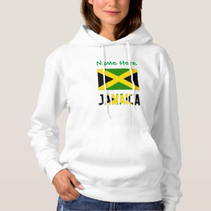 Jamaika Jamaikanische Flagge Grün Personalisierung Hoodie