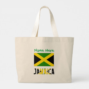 Jamaika Jamaikanische Flagge Grün Personalisierung Jumbo Stoffbeutel
