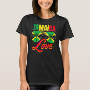 Jamaika Jamaikanische Flagge Karibik Urlaub Reggae T-Shirt