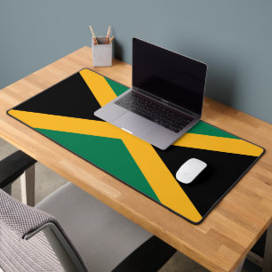 Jamaika   jamaikanische Flagge Schreibtischunterlage