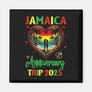Jamaika-Jubiläumsreise 2025 Paar Matching Vaca Magnet