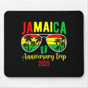 Jamaika-Jubiläumsreise 2025 Passendes Paar Urlaub Mousepad