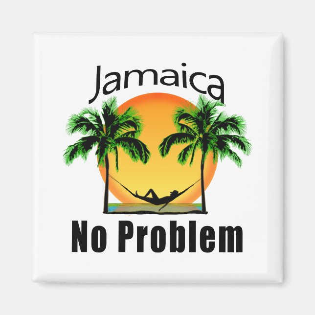 Jamaika kein Problem Magnet (Vorne)