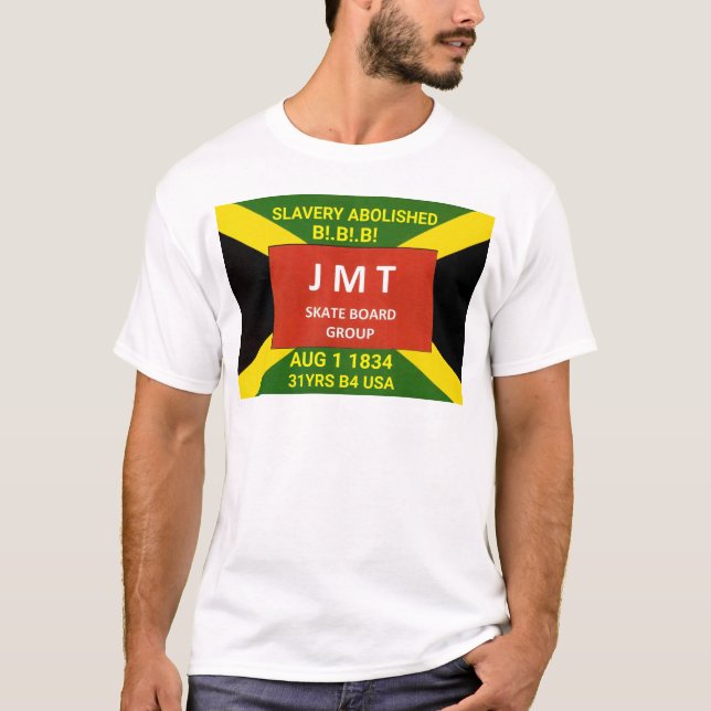 JAMAIKA. KOSTENLOSE AUG 1 1834 Männer - Basic-T -  T-Shirt (Vorderseite)