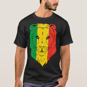 Jamaika Lion Jamaikanische Flagge Karibischer Holi T-Shirt