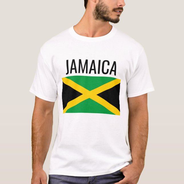 Jamaika // Nationale Weltflagge T-Shirt (Vorderseite)