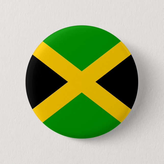 Jamaika-Qualitäts-Flagge Button (Vorderseite)