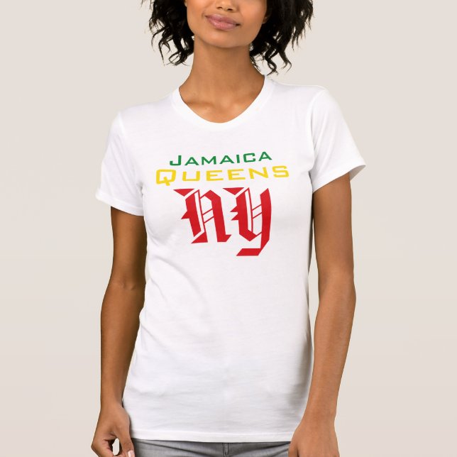 Jamaika-Queens NY T-Shirt (Vorderseite)