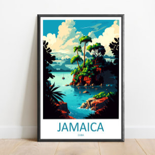 Jamaika Reise Druck Wandkunst Jamaika Wandbehang Poster