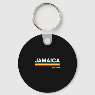 Jamaika Retro Reggae Farb Balken Jamaika Urlaub Schlüsselanhänger