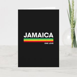 Jamaika Retro Reggae Farbbalken Jamaikanischer Url Karte