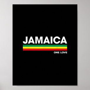 Jamaika Retro Reggae Farbe Rs Jamaika Urlaub So Poster