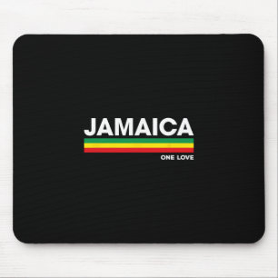 Jamaika Retro Reggae Farbe Rs Jamaikanischer Urlau Mousepad