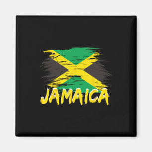 Jamaika Retro Vintage Wasserfarben Sport Jamaikani Magnet