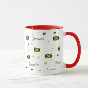 Jamaika Roots   Karibische Flagge Tasse