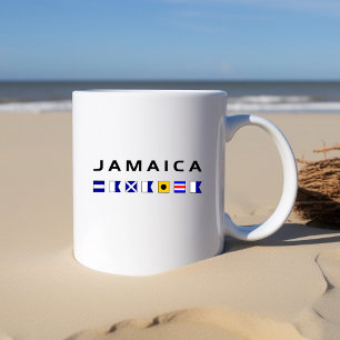 Jamaika-Seeschifffahrtsflaggen Kaffeetasse