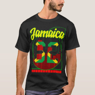 Jamaika Shirt, Jamaika 62 jamaikanisches Flaggende T-Shirt