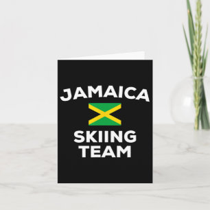 Jamaika Ski Ski Ski Ski Team Jamaikanische Flagge Karte
