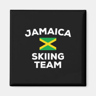Jamaika Ski Ski Ski Ski Team Jamaikanische Flagge Magnet