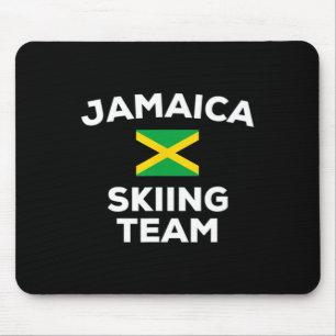 Jamaika Ski Ski Ski Ski Team Jamaikanische Flagge Mousepad