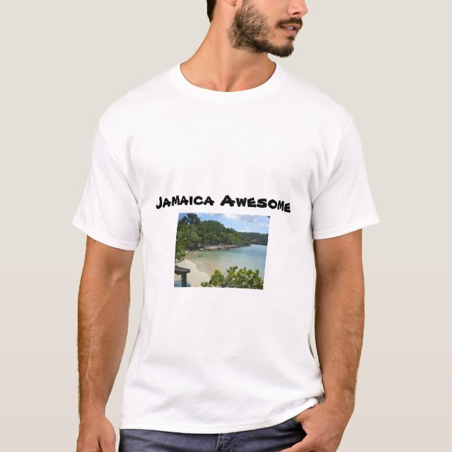 Jamaika-Strand-T - Shirt (Vorderseite)